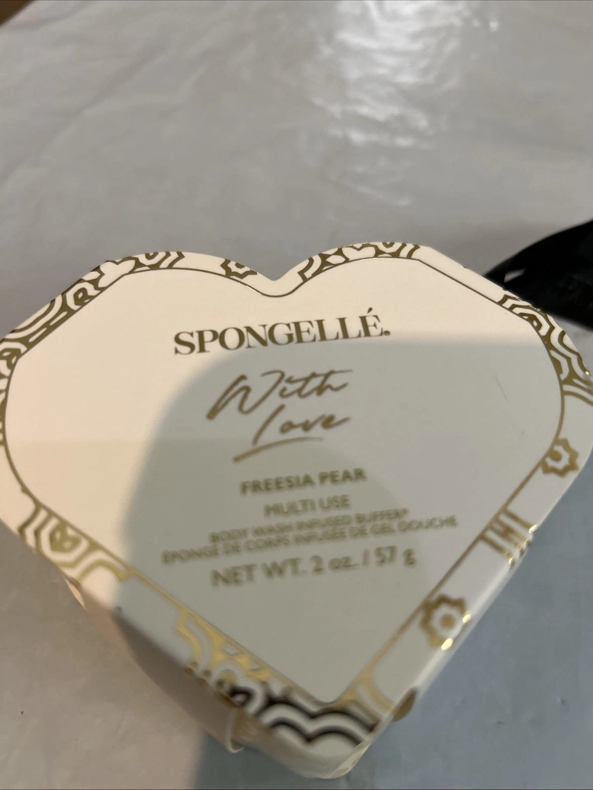 Spongelle With Love Freesia Pear Body Wash Infused Buffer Sponge 2oz New