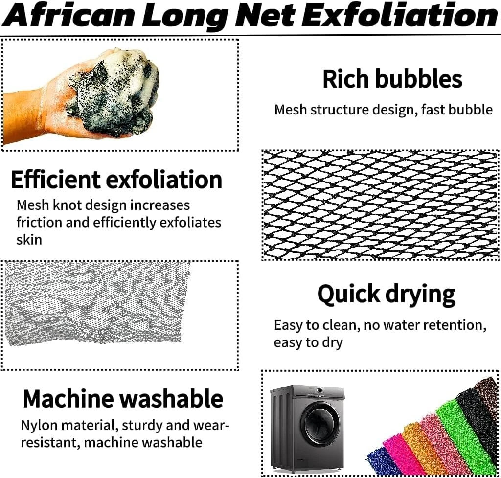 African Net Sponge Authentic Exfoliating Sponge Real African Net Black Owned