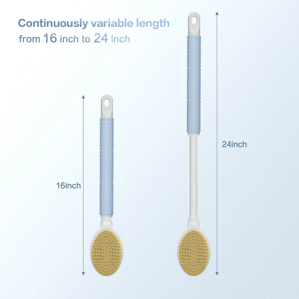 Back Brush Long Handle Shower Bath Scrubber Body With Soft Bristles Stiff