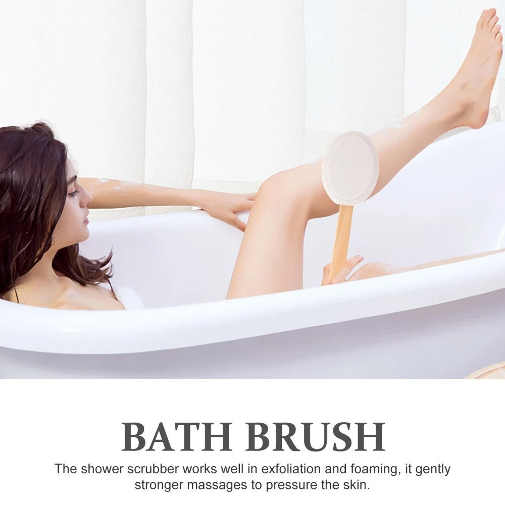 Exfoliating Brush Body Bath Brush Portable Back Scrubber Long Handle Shower