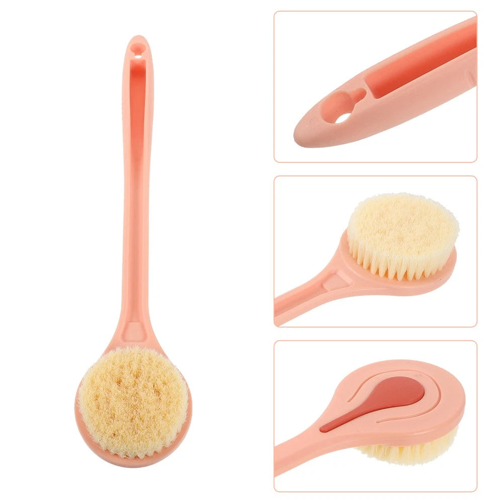 Long Handle Bath Brush Man Bathing Brushes for Men Bathroom Back Scrubber