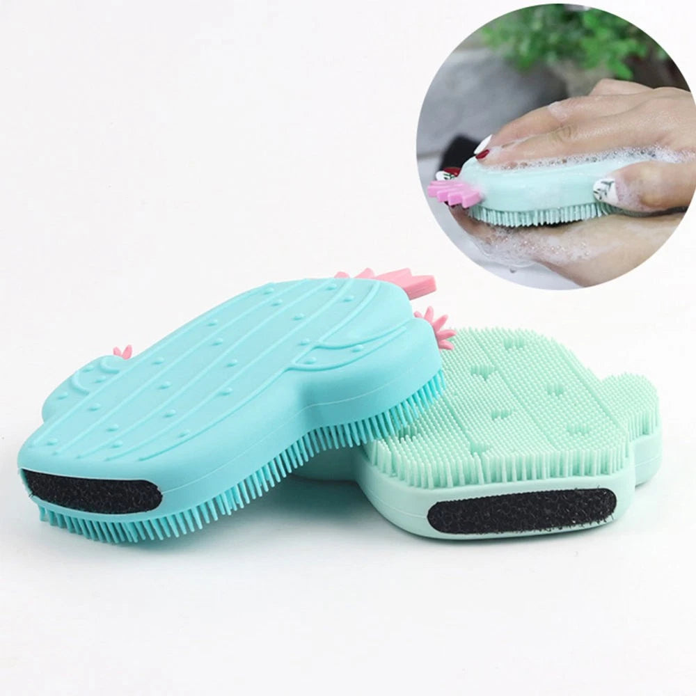 2 Pcs Bath Brush Loofah Skin Scrubber Exfoliator Baby Bristle Bathing