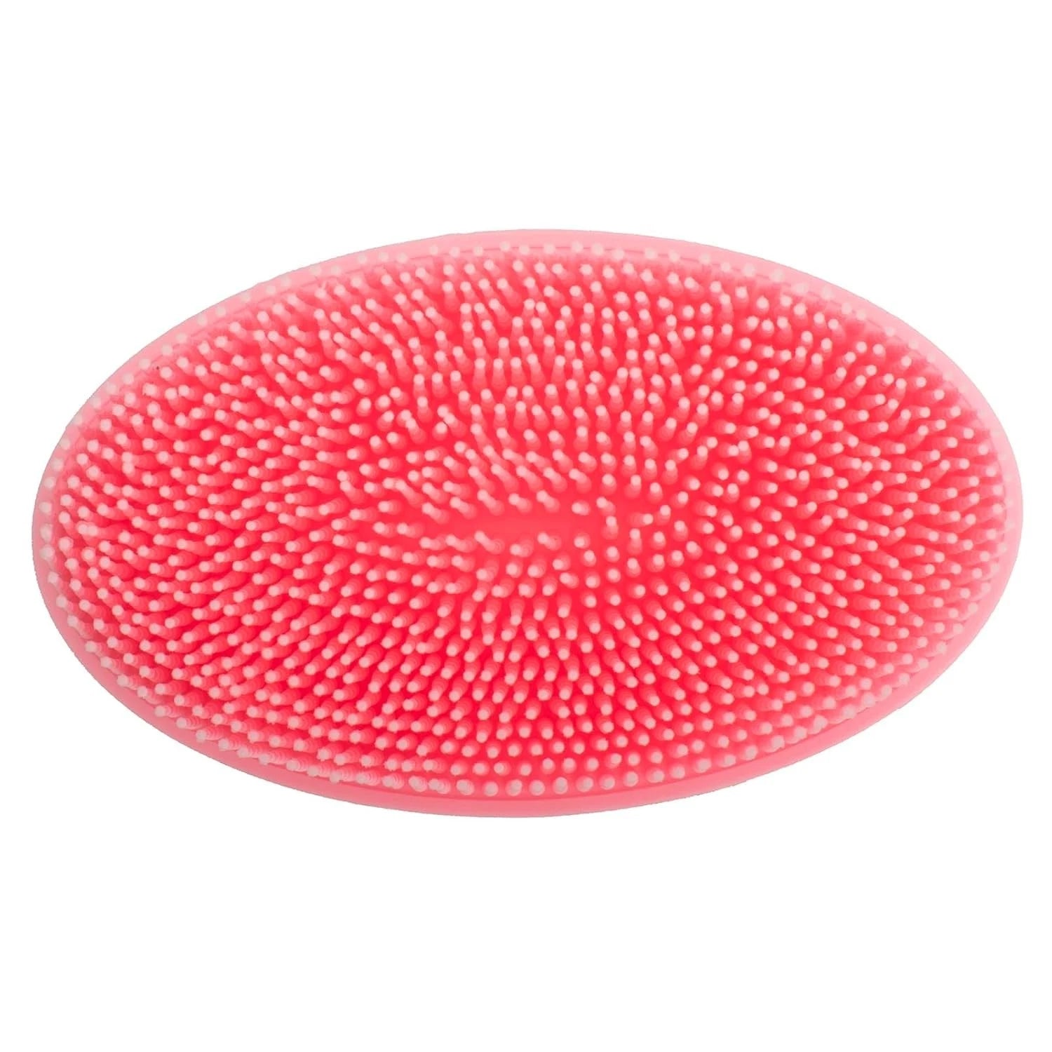 Exfoliating Silicone Body Scrubber, Easy to Clean, Eco Friendly (Pink)
