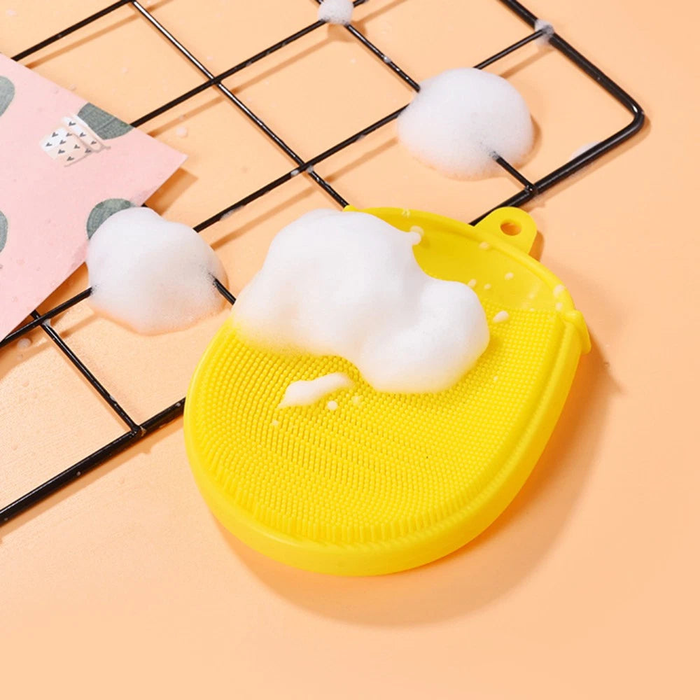 3 Pcs Baby Silicone Shower Brush Child Cleaning Tools Skin Cleaner