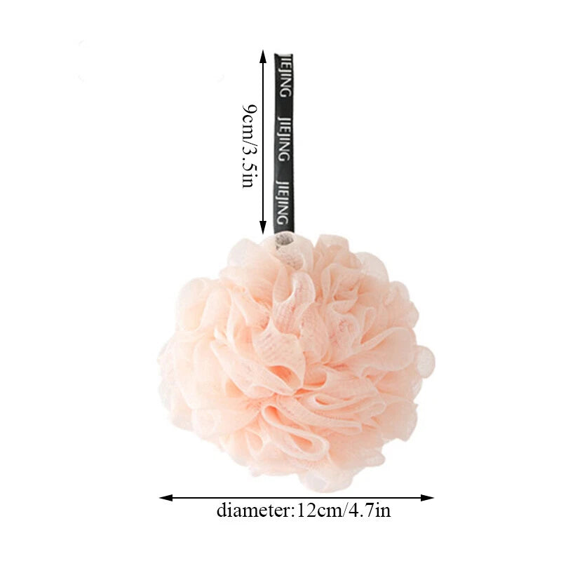 Exfoliating Bath Brush Soft Mesh Sponge Back Scrubber Body Wash Shower Loofah🎀