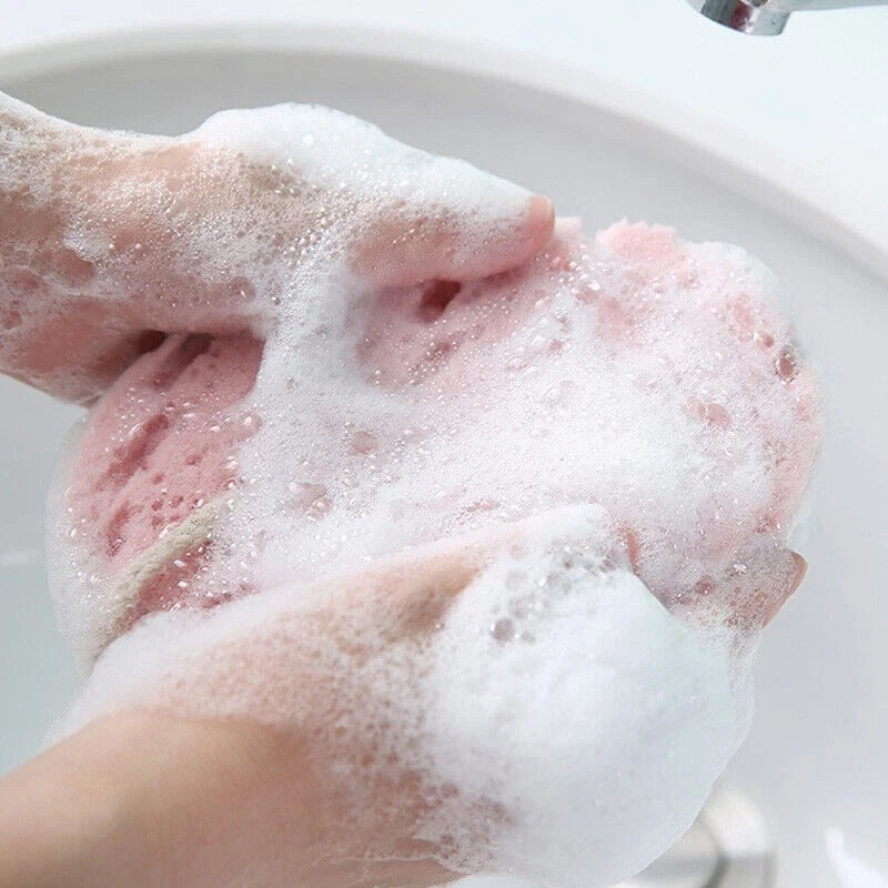 Baby Kids Shower Bath Sponge Rub Clean Bath Brush Skin Body Wash Scrubber