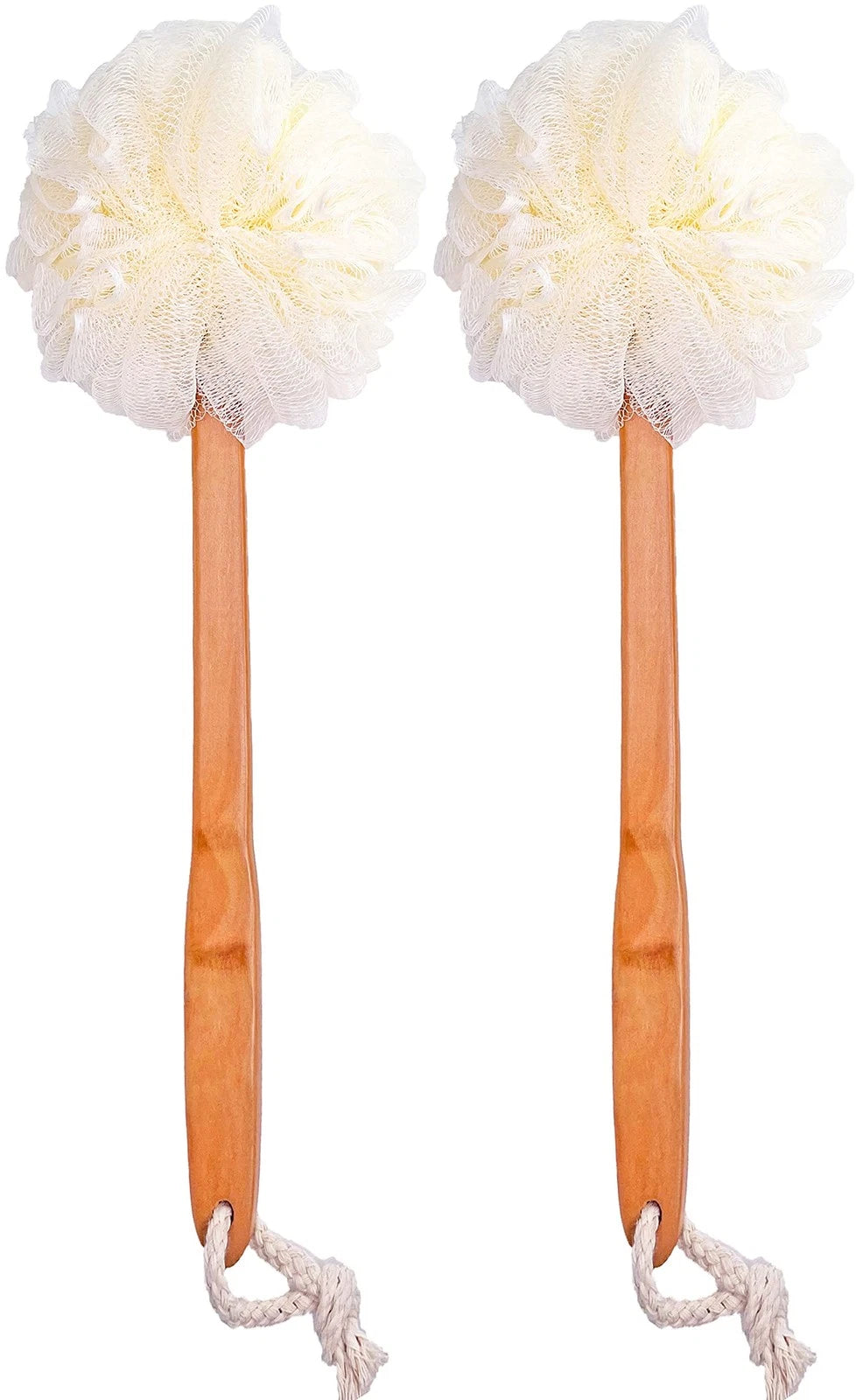 Shower Loofah Body & Back Scrubber - Exfoliating Loofah luffa Bath Brush On a...