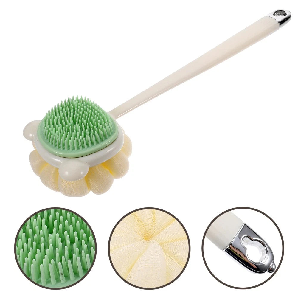 Bath Brush Shower Brush Long Ergonomic Handle Back Scrubber Exfoliating Bath