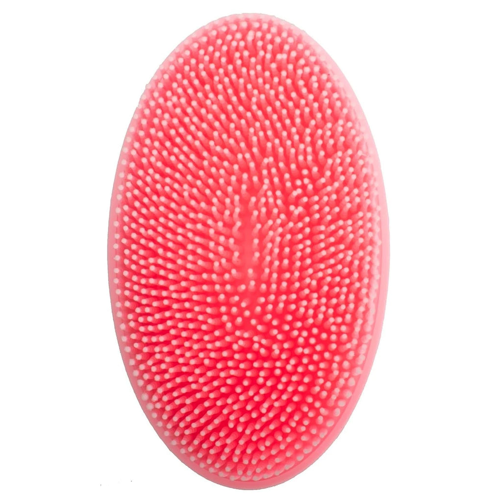 Exfoliating Silicone Body Scrubber, Easy to Clean, Eco Friendly (Pink)