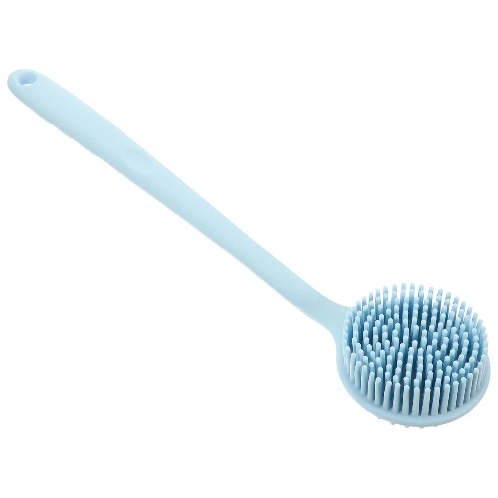 Silicone Bath Brush Back Cleaning Scrubber Man Body Long Handle Shower