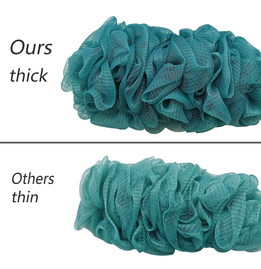 Mesh Sponge Loofah Long Handle Bath Body Brush,Soft Nylon  On a Stick for Shower