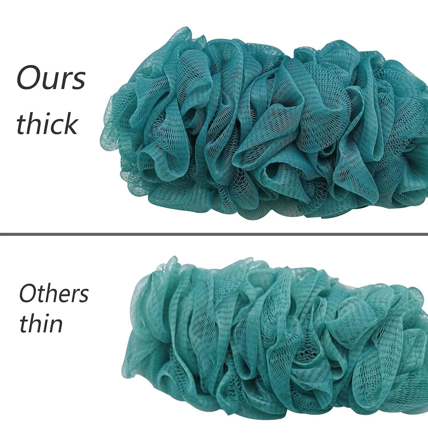 Mesh Sponge Loofah Long Handle Bath Body Brush,Soft Nylon  On a Stick for Shower