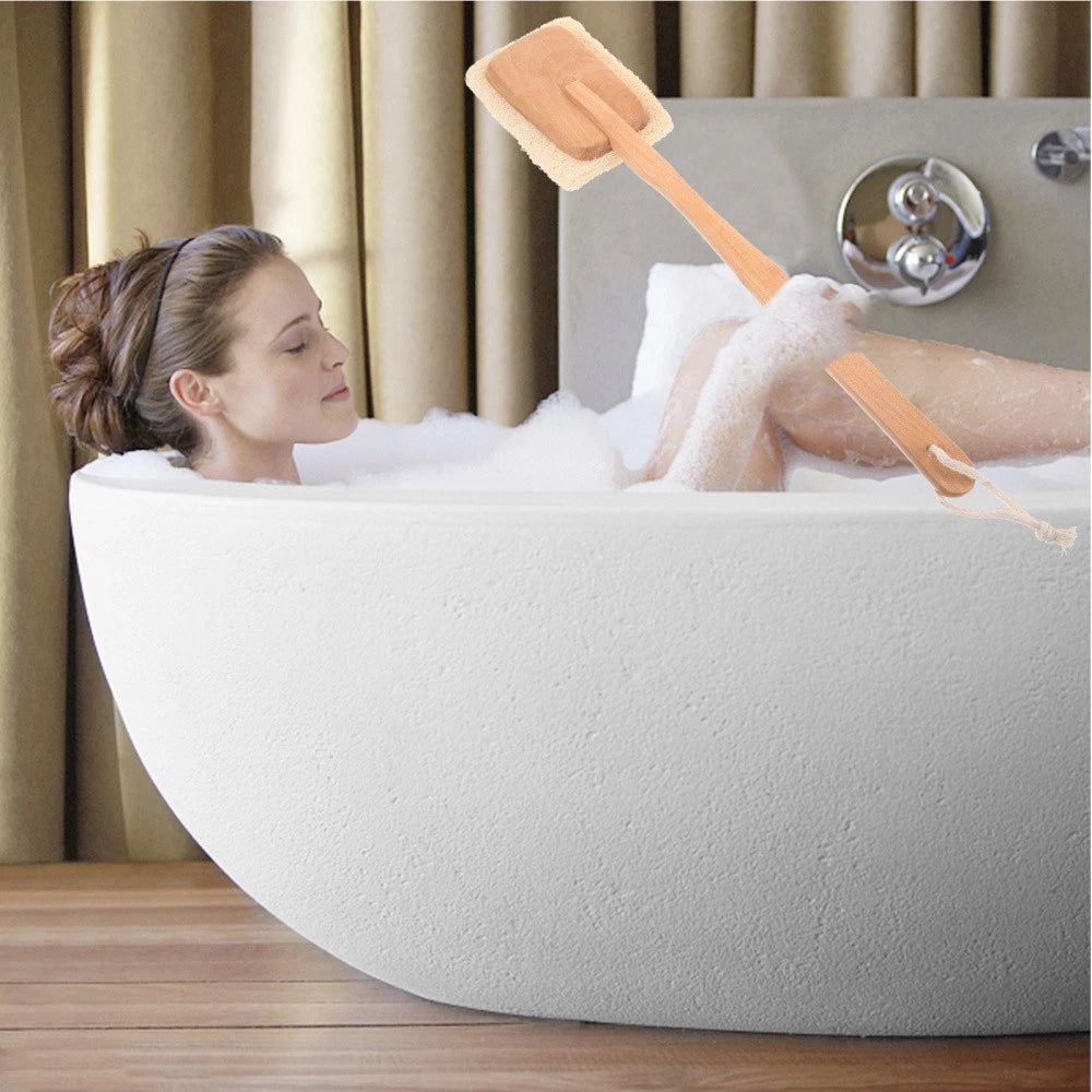 Back Massage Brush Body Scrubber with Handle Brushes Exfoliating