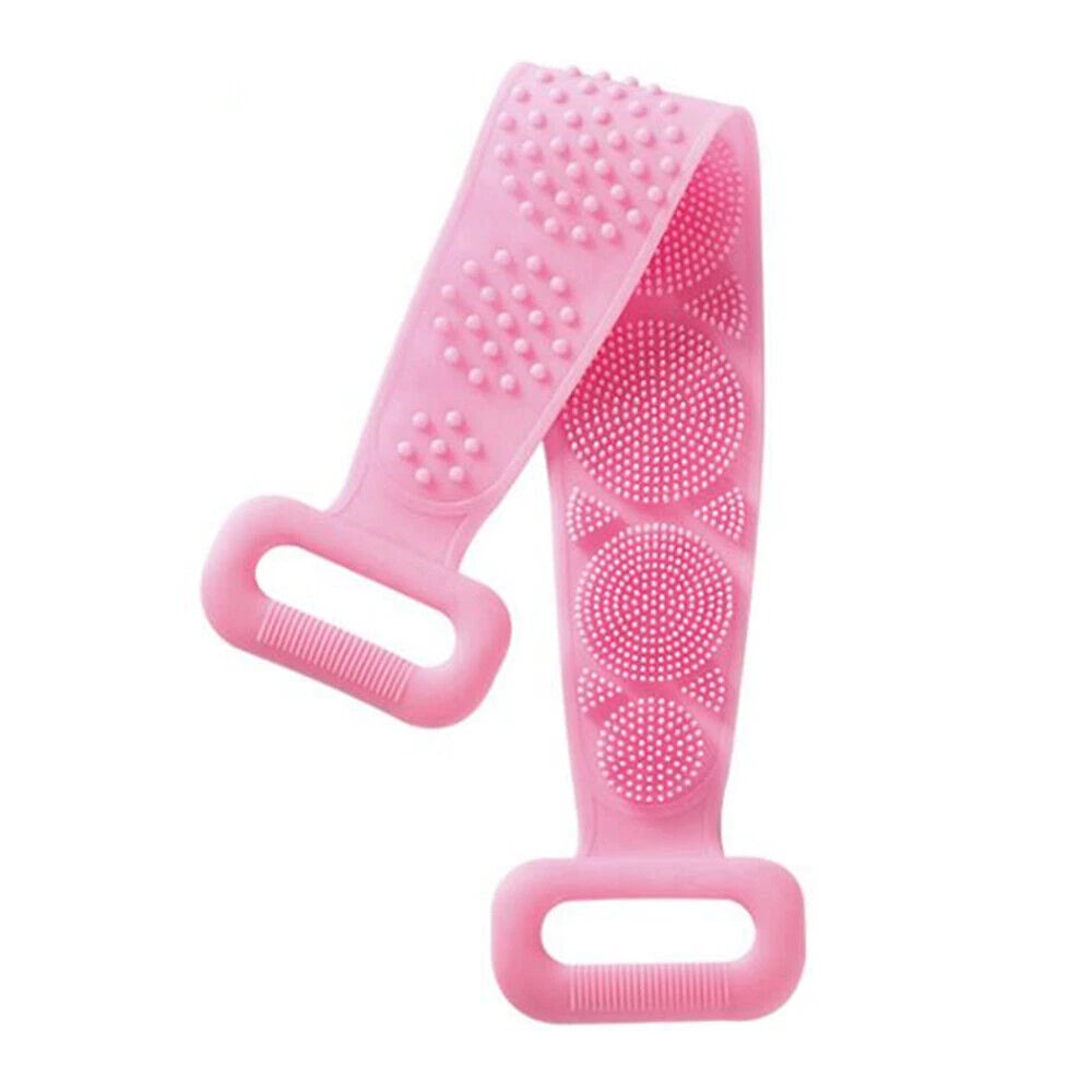 Silicone Exfoliating Back Scrubber Body Cleaning For Bath Shower Belt Brush Tool