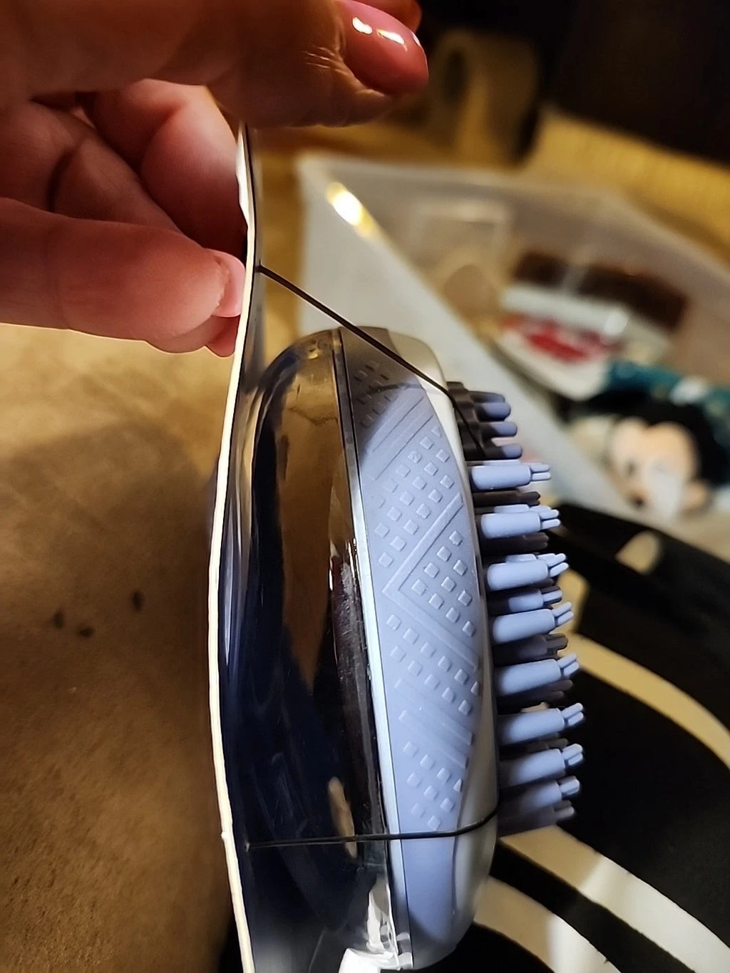 Vibrant Life Bathing Palm Brush + Shampoo Dispenser, New