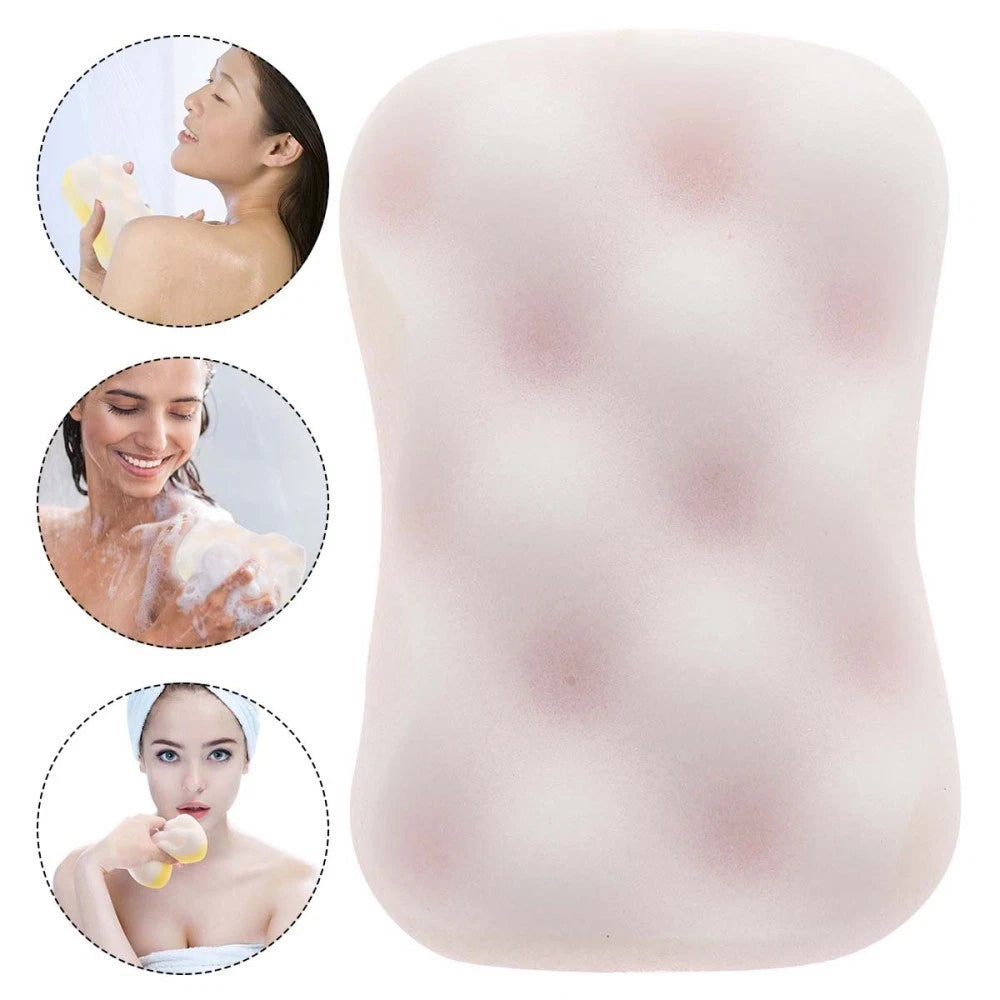 4 Pcs Exfoliating Sponge Bath Scrubber for Cleaning Sponges