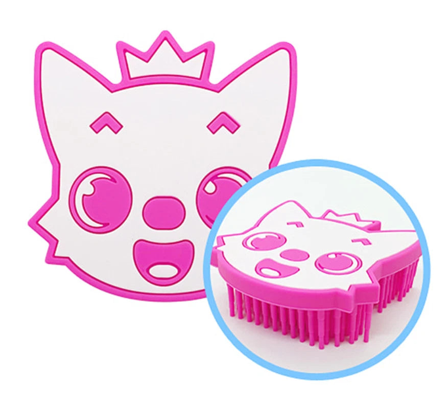 Pinkfong Soft Silicone Bath Massage Body Brush Shower Body Brush