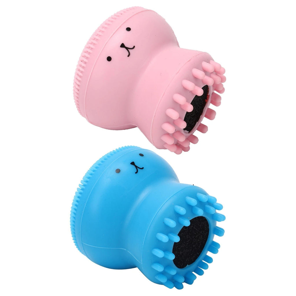 Dog Bath Brush Cat Rubber Soft Foaming Bath Brush Shower Scrubber with Shampoo