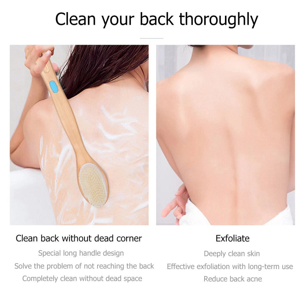 Massage Bath Brush Body Shower Scrubber Antiskid Silicone Hard Bristle