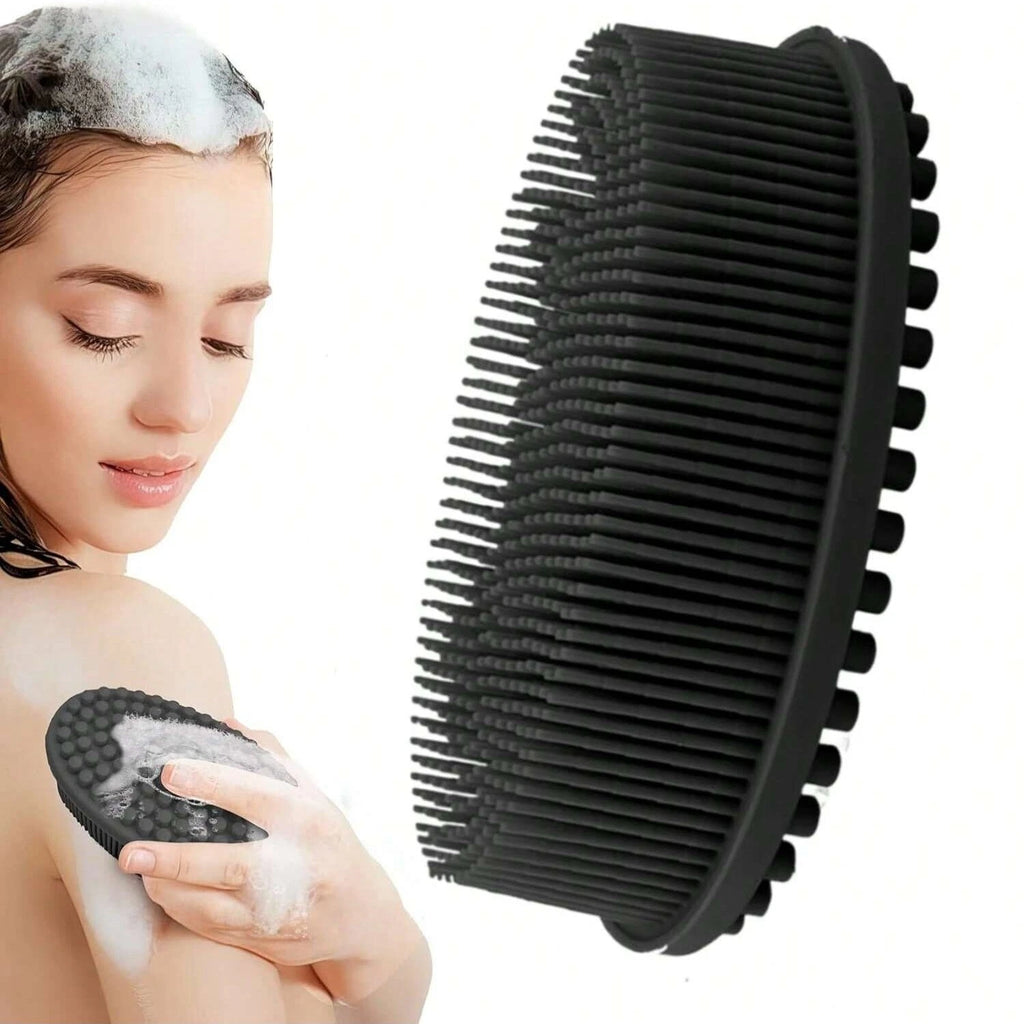 Silicone Body Brush Bath Brush Back Scrubber Easy Handle Bath Shower Brush