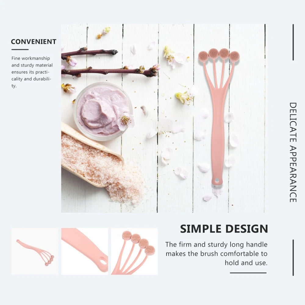 2 Pack Exfoliating Bath Brush Shower Back Scrubber Bathing for Body