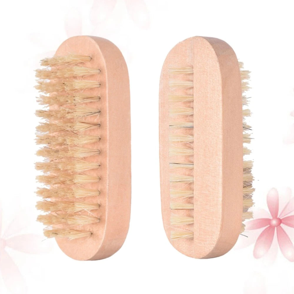Bathing Brush Set with Double Sided Wooden Spa Massage Tools