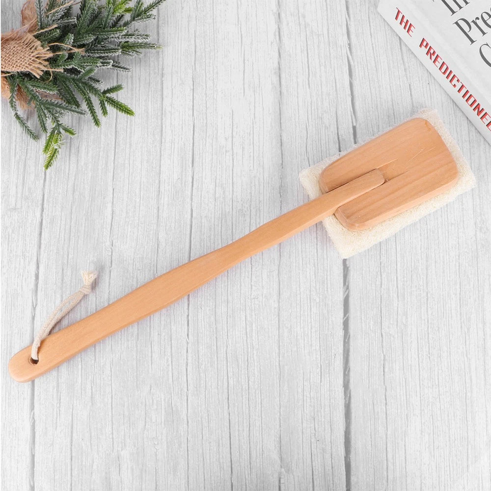 Loofah Bath Brush Exfoliating Back Scrubber with Handles Man Shower Body