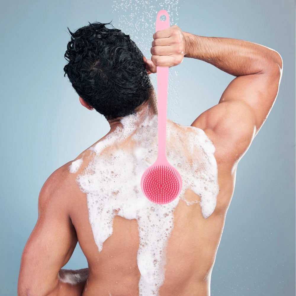 2 PCS Bath Brush Dad Elderly Back Exfoliator Bathing Brushes Women