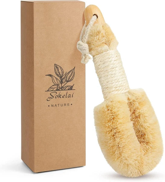 Dry Brushing Body Brush for Skin - Exfoliating Body Scrubber Brushes Natural Sis