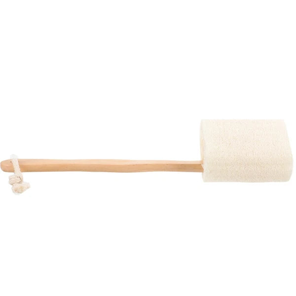 Loofah With Handle Sponge Stick Shower Brush Scrubber for Cleaning