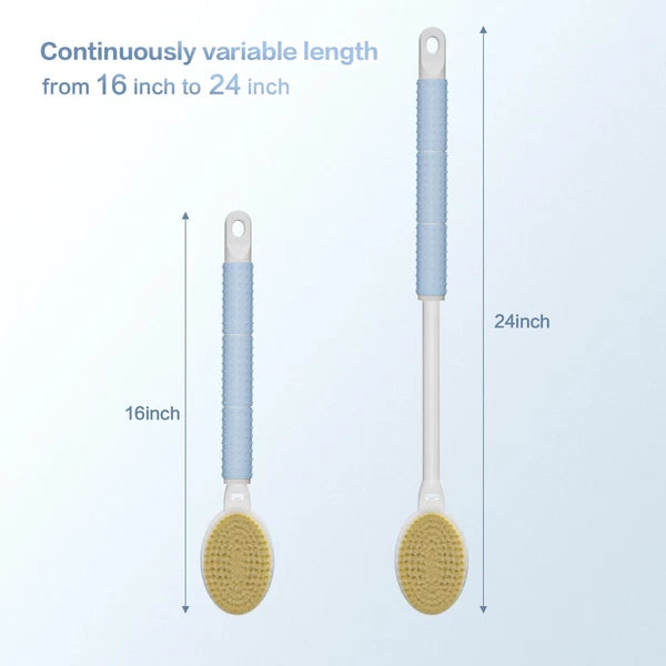 Back Brush Long Handle Shower Bath Scrubber Body With Soft Bristles Stiff
