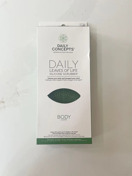 Daily Concepts Leaves of Life Silicone Body Scrubber