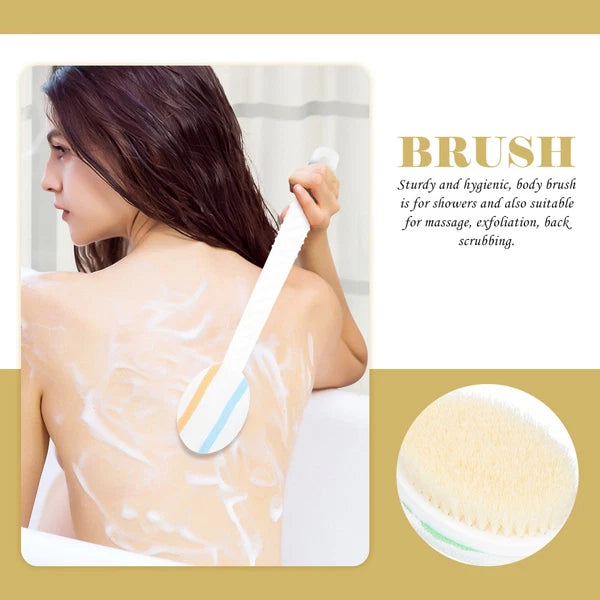 Double-head Shower Brush Man Cleaning Scrubber Bathing Accessory