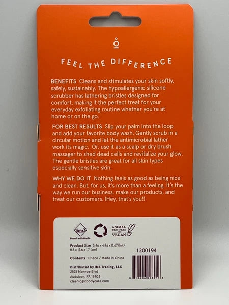 Cleanlogic Bath and Body,  Silicone Body Scrubber