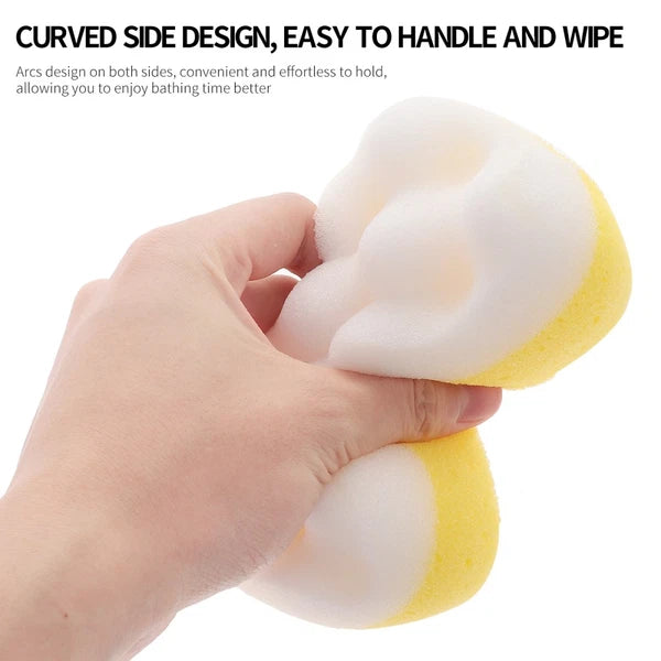 4 Pcs Exfoliating Sponge Bath Scrubber for Cleaning Sponges