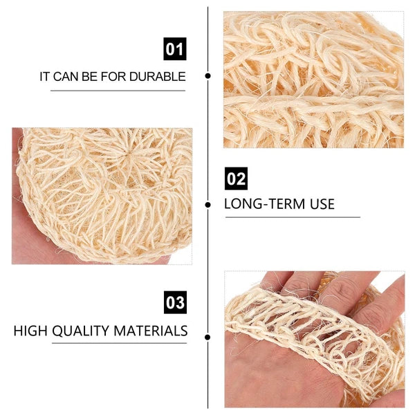 2 Pcs Sisal Bath Brush Mother Shower Body Scrubber Bathing Balls