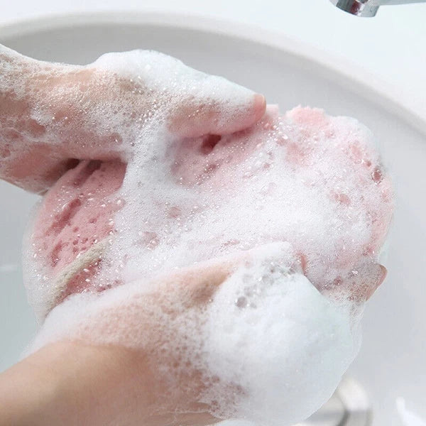 Baby Kids Shower Bath Sponge Rub Clean Bath Brush Skin Body Wash Scrubber