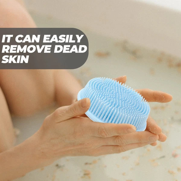 Bath Brush Travel Shower Scrubber for Cleaning Silicone Scrubbing