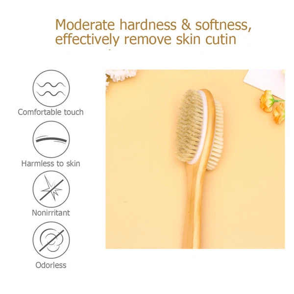 Massage Bath Brush Body Shower Scrubber Antiskid Silicone Hard Bristle