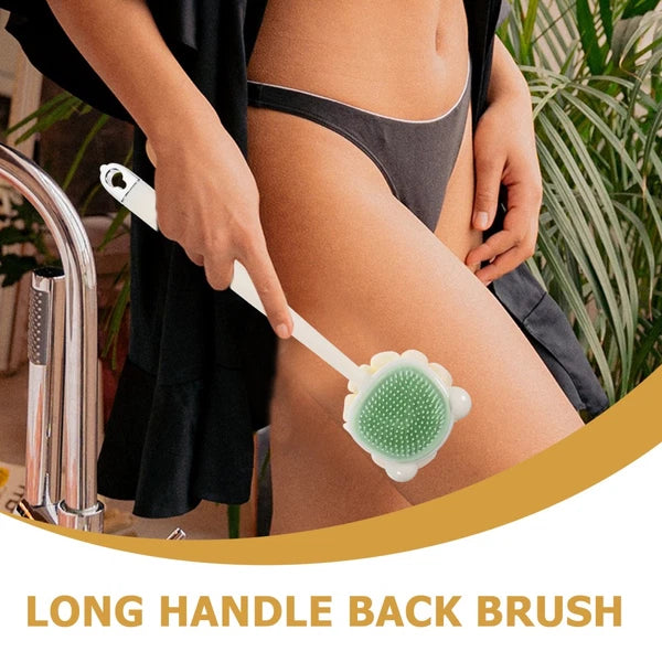 Bath Brush Shower Brush Long Ergonomic Handle Back Scrubber Exfoliating Bath