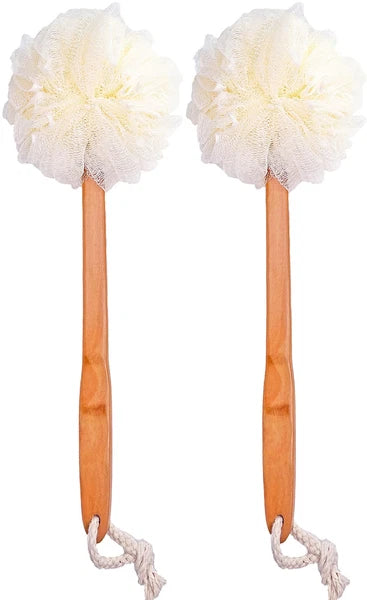 Shower Loofah Body & Back Scrubber - Exfoliating Loofah luffa Bath Brush On a...
