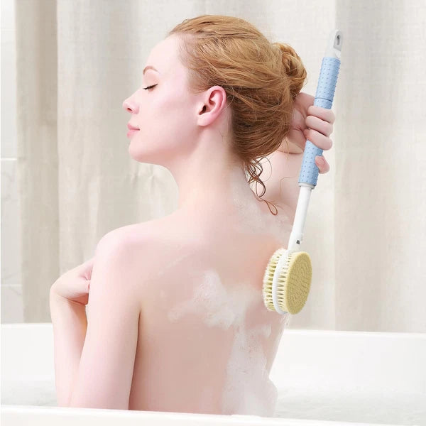 Back Brush Long Handle Shower Bath Scrubber Body With Soft Bristles Stiff