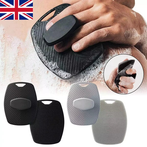Silicone Body Shower Brush Scrubbers Flat Shower Brushes Gentle Exfoliat UK