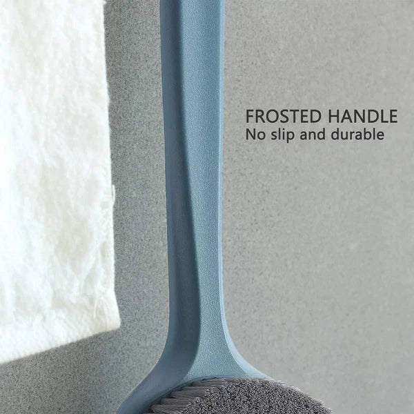 Brush Long Handle Shower Bath Body With Comfy Bristles Gentle Exfoliation