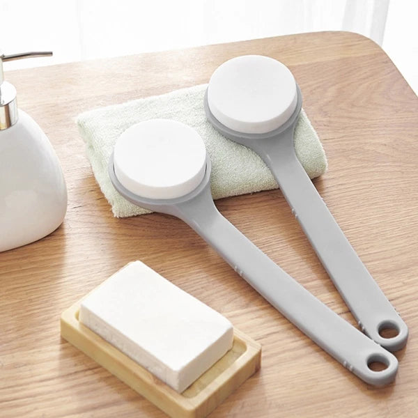 Bath Brush Sponges for Adults Shower Exfoliating Body Long Handle