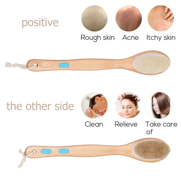 Massage Bath Brush Body Shower Scrubber Antiskid Silicone Hard Bristle