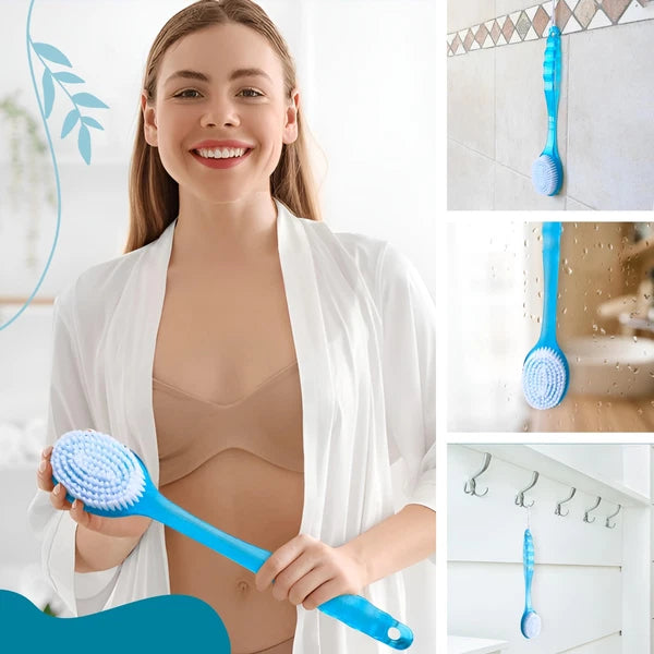 Body Back Shower Scrubber Brush with Long Handle, Improves Blood Circulation