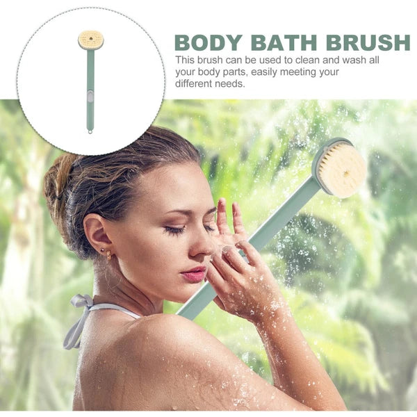 Long Handle Scrub Brush Man Shower Body Bath Back for Exfoliating