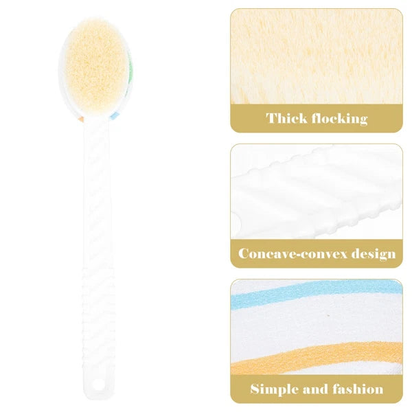Double-head Shower Brush Man Cleaning Scrubber Bathing Accessory