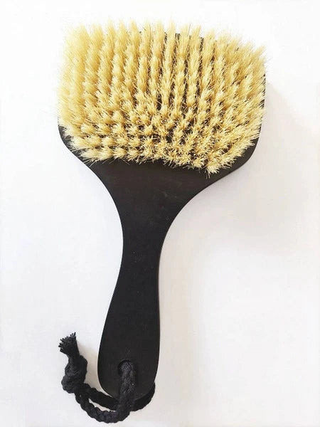 Engrave Logo-Vegan Dry Brush sisal Bath Brush Wood Body Brush Body Cleaning